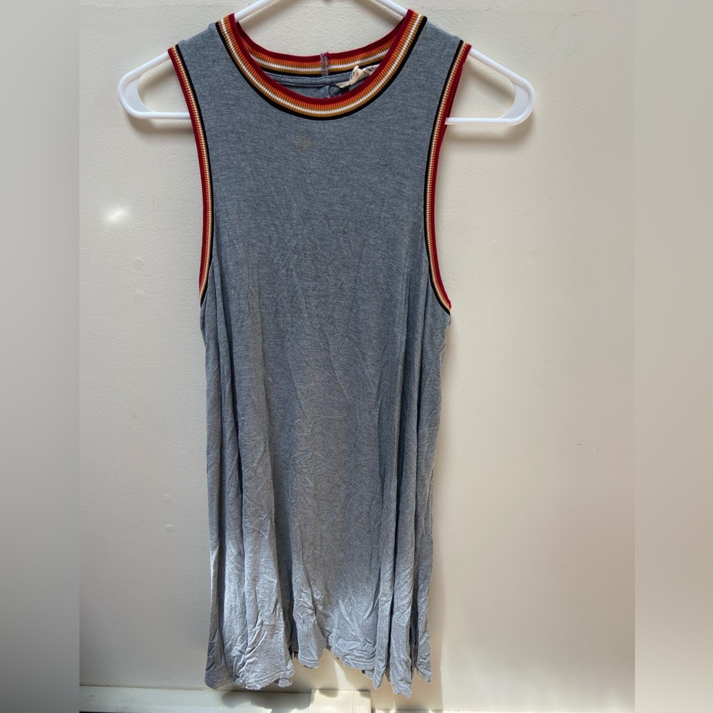 American Eagle Soft & Sexy Gray Tank Swing Dress; XS